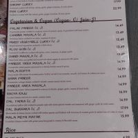 Menu at Rajwadi Pointe in Salt Lake City