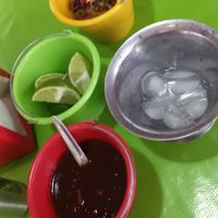 Condiments at Guak-Mole in Puebla