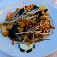 Vegan Tofu Chopsuey at Au Bonheur de Saigon in La Ciotat