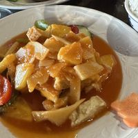 Sweet and sour tofu  at Au Bonheur de Saigon in La Ciotat