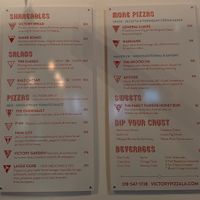 No up charge for vegan options. at Victory Pizza Bar in Monroe