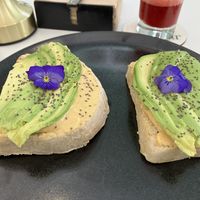 Hummus and avocado toast  at Paccari Casa de Experiencias Chocolateria in Cuenca