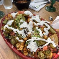 Veganized nachos   at The Bear Cantina in Woodstock