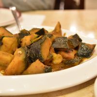 Pumpkin in black bean sauce at Emperor's Palace in Cleveland