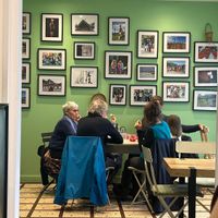 Beautiful cafe with vegan cakes and dishes and coffee. A wonderfully friendly owner that also speaks english. Best place in town!  at Kafé Kanggui in Brest