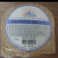 Premade sandwich packed with hummus at MOM's Organic Market in Waldorf