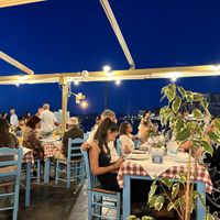Seating area   at Amphora Restaurant in Crete