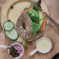 Wild Salmon Bagel at Bagels & Beans in Purmerend