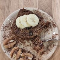 Banana bread with walnuts at Bagels & Beans in Purmerend