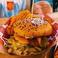 The classic burger  at The Saucy Cow in Cork