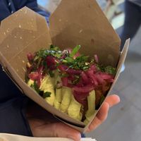 Avocado hash browns  at The Saucy Cow in Cork