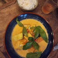 Tofu red curry at Bonjour Pho in Krakow