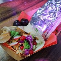 Vegan kebab wrapped at Akhnaton in Amsterdam