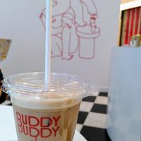 Praliné Mocha drink at Buddy Buddy Pop-Up - Rue de Caumartin in Paris
