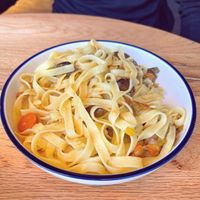TALLARINES DE SEMOLA, CON RAGÚ DE HONGOS  at GRONX Zurriola in San Sebastian
