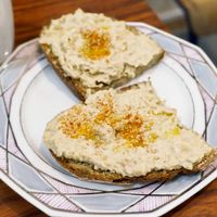 Brunch toast at Café Studio in Paris