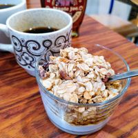Brunch granola at Café Studio in Paris