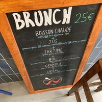 Brunch menu at Café Studio in Paris