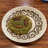Pecan matcha cookie at Café Studio in Paris