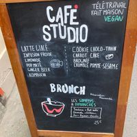 Menu at Café Studio in Paris