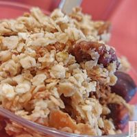 Granola with almond yogurt at Café Studio in Paris