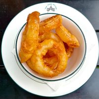 Onion rings  at The Irish Village in Dubai
