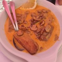 Seitan com cogumelos at Bom Jesus in Valenca