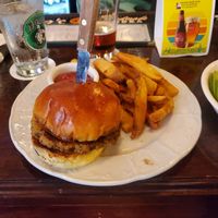 Sweet Potato Burger at Patrick Doud's Irish Pub in Mackinac Island