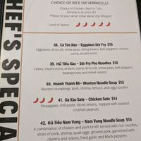 Menu at Pho Nomenal in Binghamton