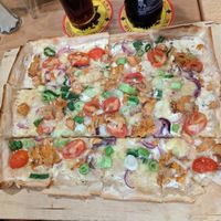 Flammkuchen Pfifferling vegan at Ständige Vertretung in Bremen