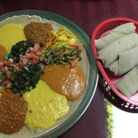 Veggie platter  at Mahider Ethiopian in Salt Lake City