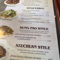 Vegetable options   at Hunan Chinese Restaurant in La Pine