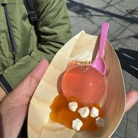 Fun dessert in Gamcheon Village!  at Vegan Food  in Busan