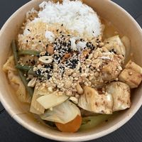 Spicy curry with tofu  at Thai Wok Kitchen in Bern