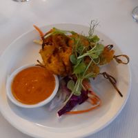 Chicken satay skewers at Nok Nok Authentic Thai Food in Swansea