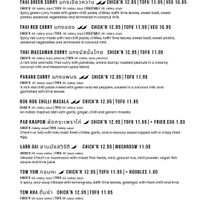 Vegan mains - April 2025 at Nok Nok Authentic Thai Food in Swansea