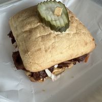 Faux Cue BBQ Sandwich   at Mean Mandy's in Asheville