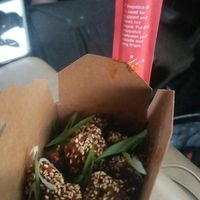 Broccoli.......delicious but wow spicccccy at Mean Mandy's in Asheville