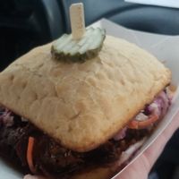 BBQ was very yummy at Mean Mandy's in Asheville