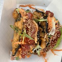 Sushi tacos  at Mean Mandy's in Asheville