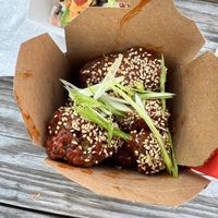 Broccoli wings   at Mean Mandy's in Asheville