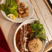 Hayashi rice and a side of vegan karaage at AIN SOPH.Journey in Tokyo