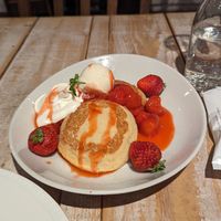 Strawberry Pancakes - 2400 yen at AIN SOPH.Journey in Tokyo
