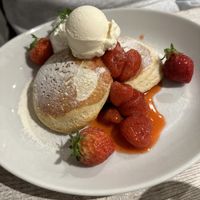 Strawberry pancakes  at AIN SOPH.Journey in Tokyo