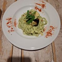 Pasta with basil and eggplant (small) at AIN SOPH.Journey in Tokyo