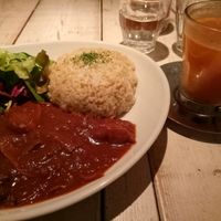 Mushroom curry & orange cocktail!  at AIN SOPH.Journey in Tokyo