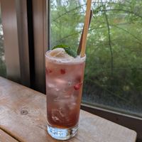 Raspberry cream soda at AIN SOPH.Journey in Tokyo