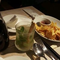 red wine, mojito and chips with salsa   at AIN SOPH.Journey in Tokyo