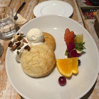 Vegan pancakes, ice creamm  at AIN SOPH.Journey in Tokyo