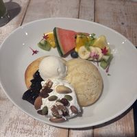 sweet pancake set   at AIN SOPH.Journey (Shinjuku) in Tokyo
